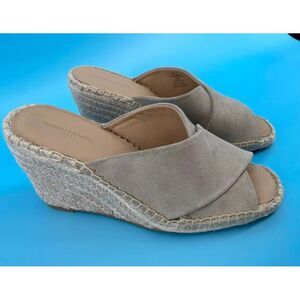 Banana Republic Sandals Women's Size 8  Espadrille Wedges Sand Beige Suede‎ Boho